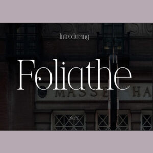 Foliathe-An elegant display serif font created by Gracetypestudio