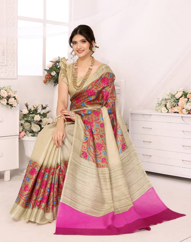 Printed Daily Wear Art Silk Exclusive Saree - Image 2