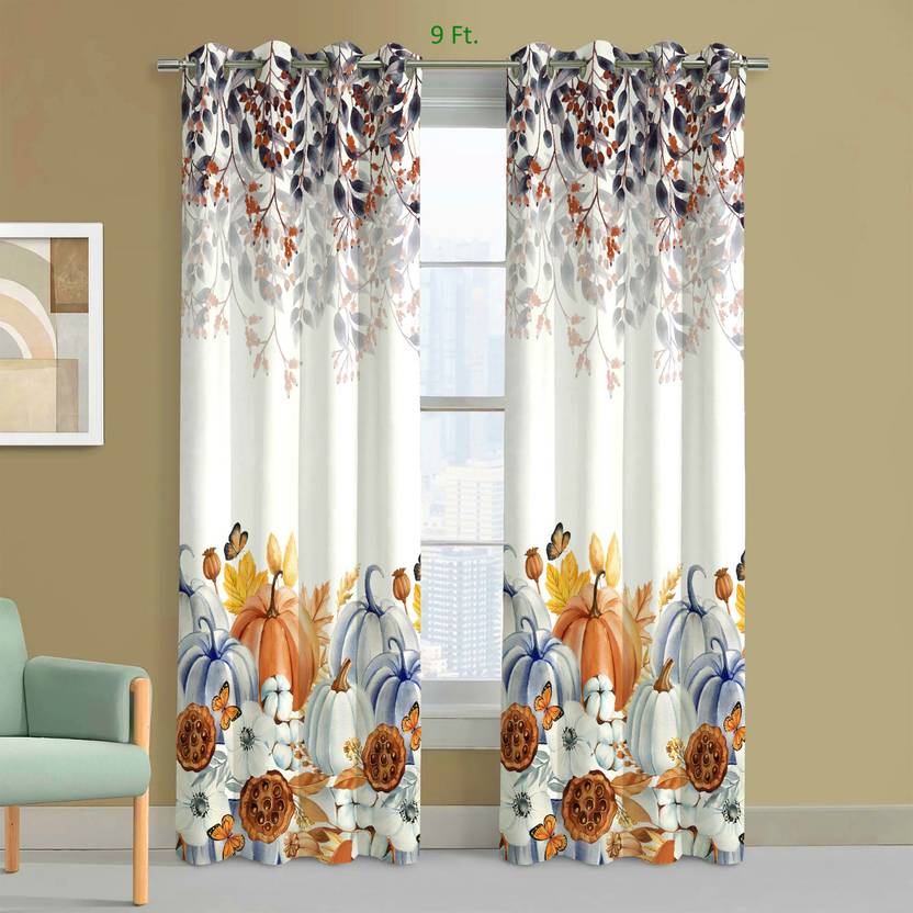 Abshant 274 cm (9 ft) Long Door Polyester Room Darkening Curtain - Image 4