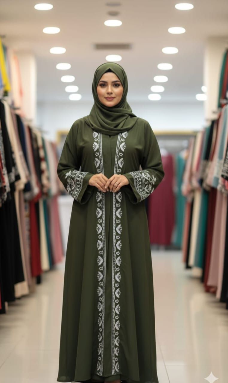 Dubai cherry fabrics embroidery work sinzu borka - Image 3