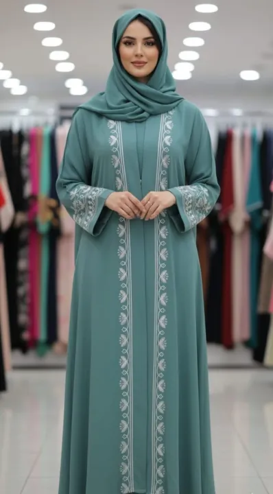 Dubai cherry fabrics embroidery work sinzu borka - Image 2