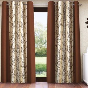Home Sizzler 213cm (7ft) Door Polyester Semi Transparent Curtain