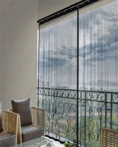 Home Sizzler 214 cm (7 ft) Door Polyester Semi Transparent Curtain